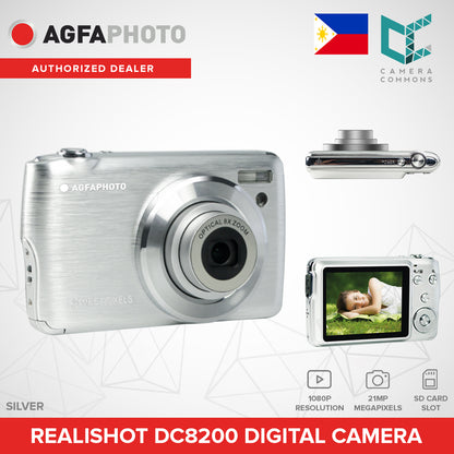 AGFAPHOTO Realishot DC8200 21MP Digital Camera 1080P with 8x Digital Zoom