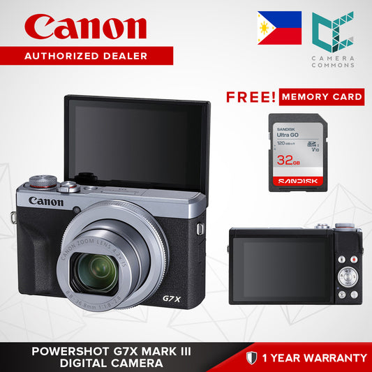 Canon PowerShot G7 X Mark III Digital Camera Black Silver Point and Shoot G7X III