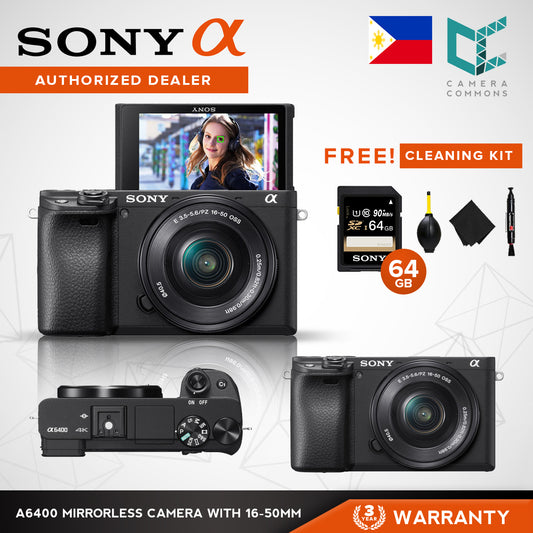 Sony Alpha a6400 Mirrorless Digital Camera with 16-50mm Lens ILCE-6400L B Kit