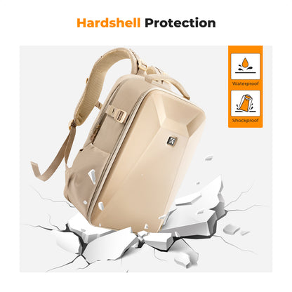 K&F Concept KF13.134 Hive HardShell 22L Large Camera Bag Backpack with 15-15.6 Inches Laptop Compartment