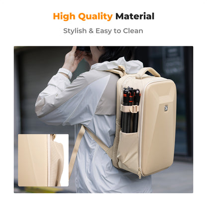 K&F Concept KF13.134 Hive HardShell 22L Large Camera Bag Backpack with 15-15.6 Inches Laptop Compartment