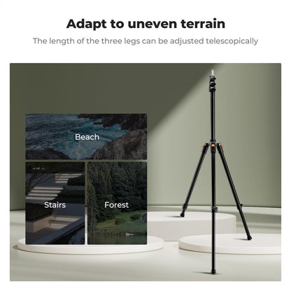 K&F Concept Foldable Light Stand 200cm Aluminum Studio and Outdoor Lighting Equipment KF34.038