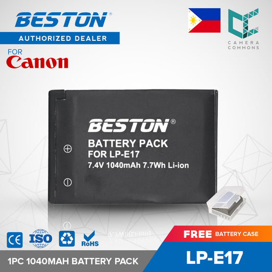 Beston 1PC LP-E17 7.4V 1040mAh 7.7Wh Li-ion Camera Battery for Canon LPE17
