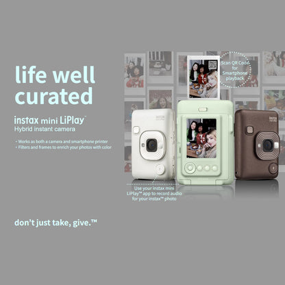 FUJIFILM Instax Mini Liplay Hybrid Instant Camera and Printer Bluetooth