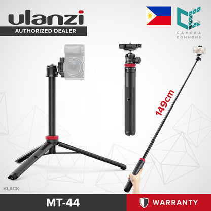 Ulanzi MT-44 / MT-44M Extendable Phone Vlogging Portable Stand Mini Tripod 146cm Selfie Magsafe