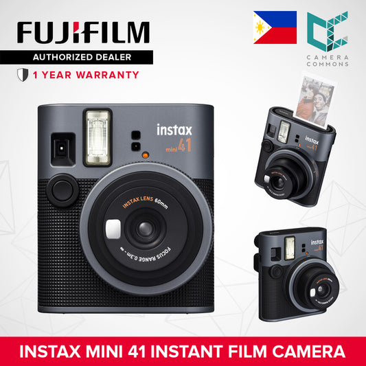 FUJIFILM Instax MINI 41 Instant Film Camera 60mm Lens Automatic Exposure and Flash Close-Up Mode