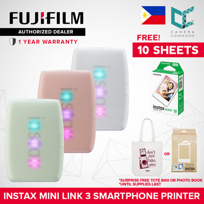 FUJIFILM Instax Mini Link 2 / Mini Link 3 Smartphone Printer NEW VERSION