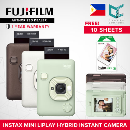 FUJIFILM Instax Mini Liplay Hybrid Instant Camera and Smartphone Printer Bluetooth