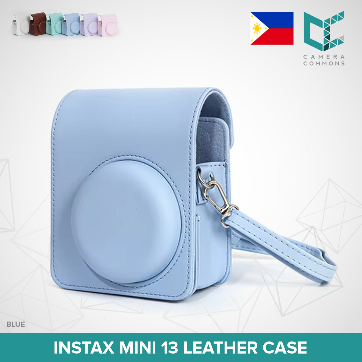 Leather Case Bag Cover Plain Colors for Fujifilm Instax Mini 11 / Mini 12 / Mini 13 Instant Film Camera PU Leather Flannel