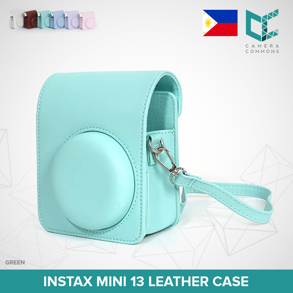 Leather Case Bag Cover Plain Colors for Fujifilm Instax Mini 11 / Mini 12 / Mini 13 Instant Film Camera PU Leather Flannel