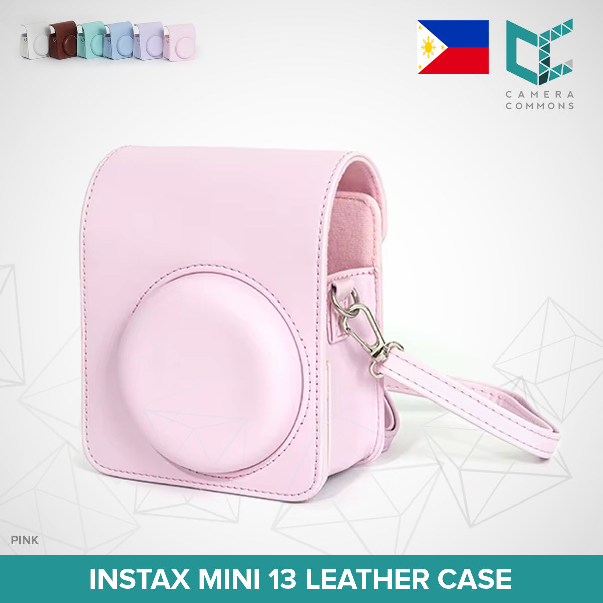 Leather Case Bag Cover Plain Colors for Fujifilm Instax Mini 11 / Mini 12 / Mini 13 Instant Film Camera PU Leather Flannel