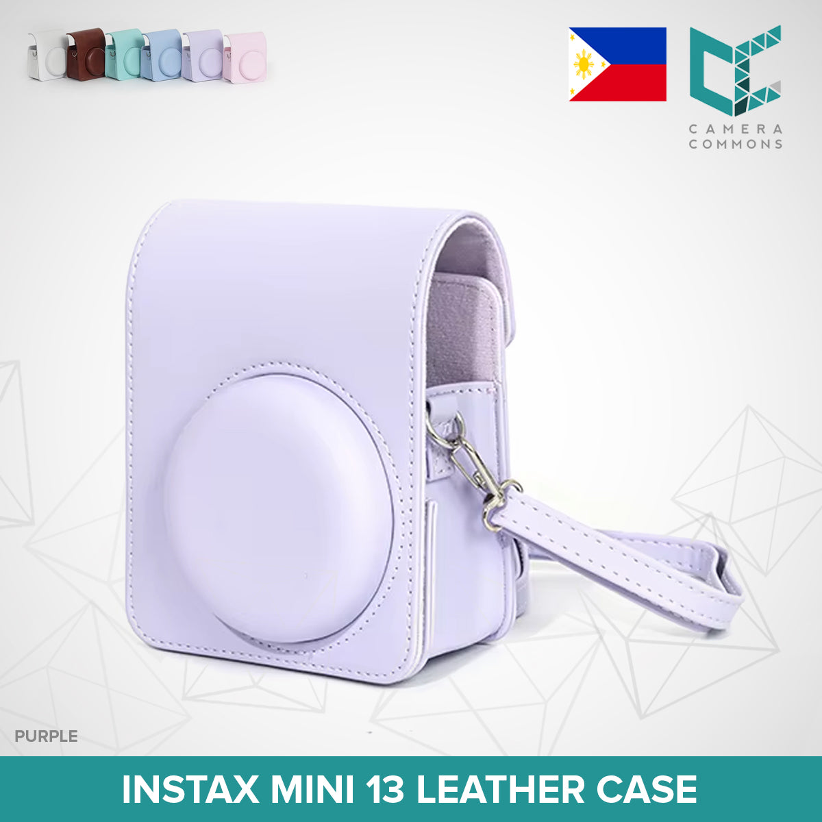 Leather Case Bag Cover Plain Colors for Fujifilm Instax Mini 11 / Mini 12 / Mini 13 Instant Film Camera PU Leather Flannel