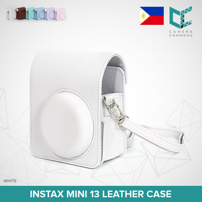 Leather Case Bag Cover Plain Colors for Fujifilm Instax Mini 11 / Mini 12 / Mini 13 Instant Film Camera PU Leather Flannel