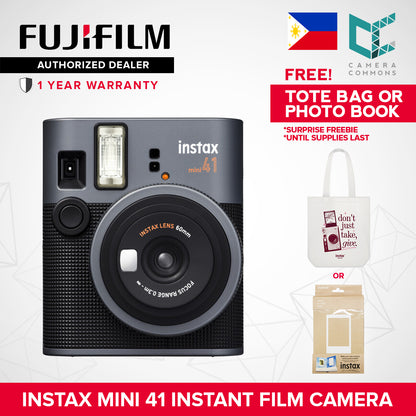 FUJIFILM Instax MINI 41 Instant Film Camera 60mm Lens Automatic Exposure and Flash Close-Up Mode