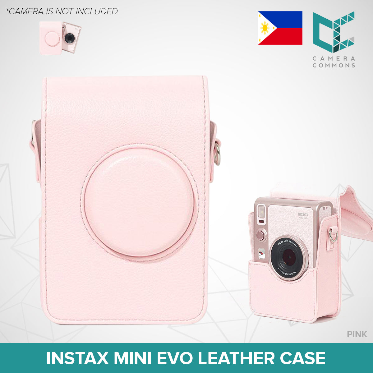 Leather Case Bag Cover Plain Colors for Fujifilm Instax Mini Evo Instant Film Camera