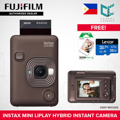 FUJIFILM Instax Mini Liplay Hybrid Instant Camera and Smartphone Printer Bluetooth