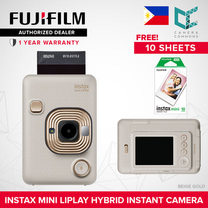 FUJIFILM Instax Mini Liplay Hybrid Instant Camera and Smartphone Printer Bluetooth
