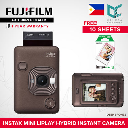 FUJIFILM Instax Mini Liplay Hybrid Instant Camera and Smartphone Printer Bluetooth