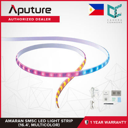 CLEARANCE Aputure Amaran SM5c Smart LED Light Strip 16.4' Multicolor Lighting 3200K-6500K