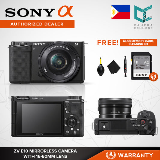 Sony ZV-E10 Mirrorless Camera Body with 16-50mm Lens ZVE10
