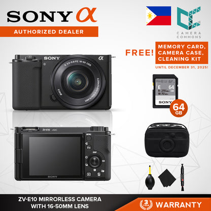 Sony ZV-E10 Mirrorless Camera Body with 16-50mm Lens ZVE10