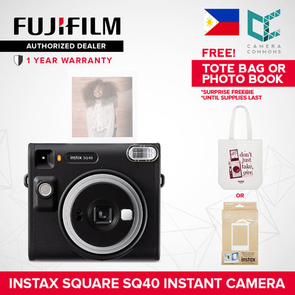 FUJIFILM Instant Camera Instax Square SQ40 Black