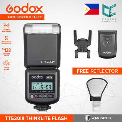 Godox Thinklite Camera Flash TT520II with Build-in 433MHz Wireless Signal for Canon Nikon Pentax Olympus DSLR Cameras Flash TT520