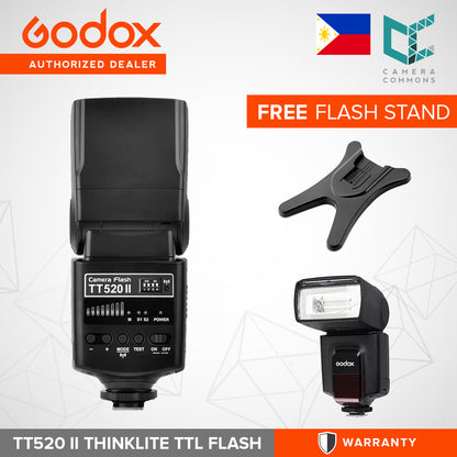 Godox Thinklite Camera Flash TT520II with Build-in 433MHz Wireless Signal for Canon Nikon Pentax Olympus DSLR Cameras Flash TT520