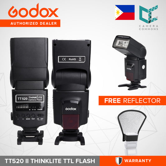 Godox Thinklite Camera Flash TT520II with Build-in 433MHz Wireless Signal for Canon Nikon Pentax Olympus DSLR Cameras Flash TT520