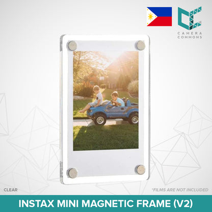 Clear Magnetic Picture Frame for Fujifilm Instax Instant Films Cute Small for Refrigerator Display