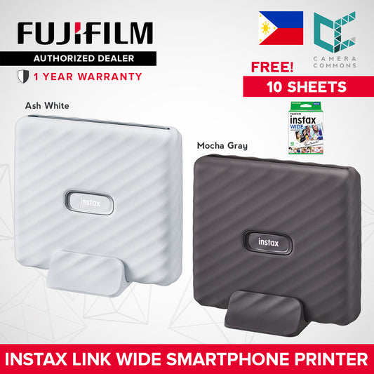 FUJIFILM Instax Link Wide Smartphone Printer  Wide Format Printer with QR Print Mode