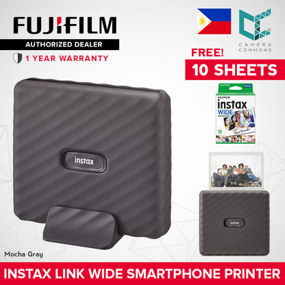 FUJIFILM Instax Link Wide Smartphone Printer  Wide Format Printer with QR Print Mode