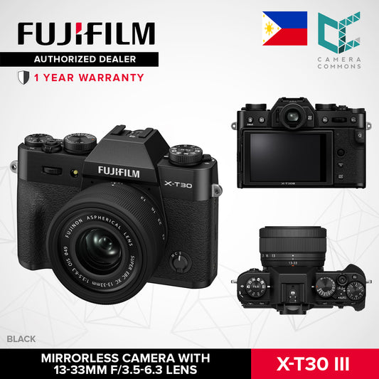 FUJIFILM X-T30 III Mirrorless Camera with XC 13-33mm f/3.5-6.3 OIS Kit Lens XT30III