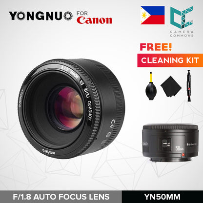 Yongnuo YN50mm f/1.8 Standard Prime Lens with Auto Focus for Canon EF Mount DSLR Camera 50mm