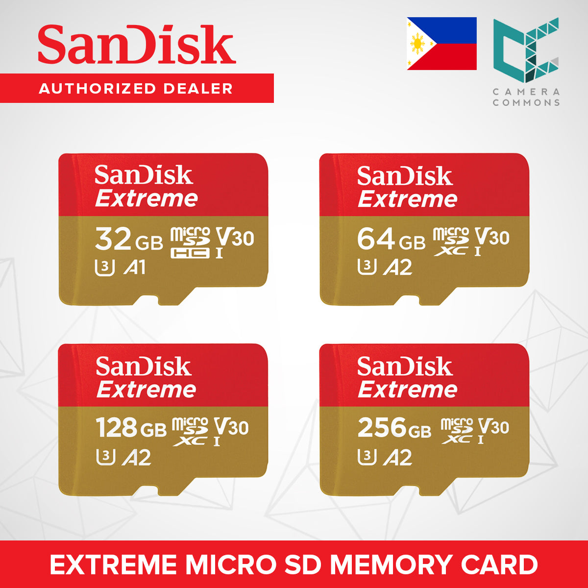 SanDisk Extreme Micro SDHC SDXC Memory Card microSDHC V30 UHS-1 U3 A1 A2 100MB/s 32GB 64GB 128GB 256GB