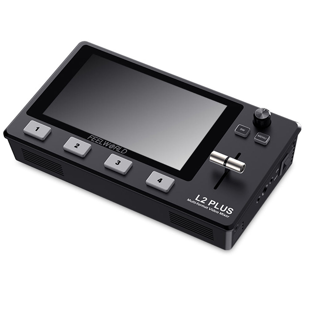 FEELWORLD L2 Plus Multi Camera Video Mixer Switcher 5.5" Touch PTZ Control Chroma Key Live Streaming