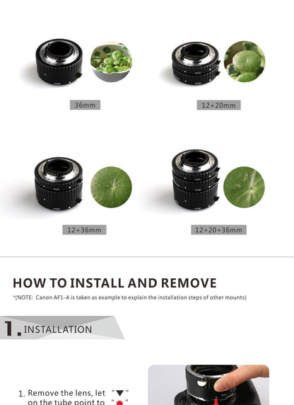 MEIKE MK-N-AF1-A Adapter Auto Focus Extension Tube Ring AF for Nikon DSLR Metal