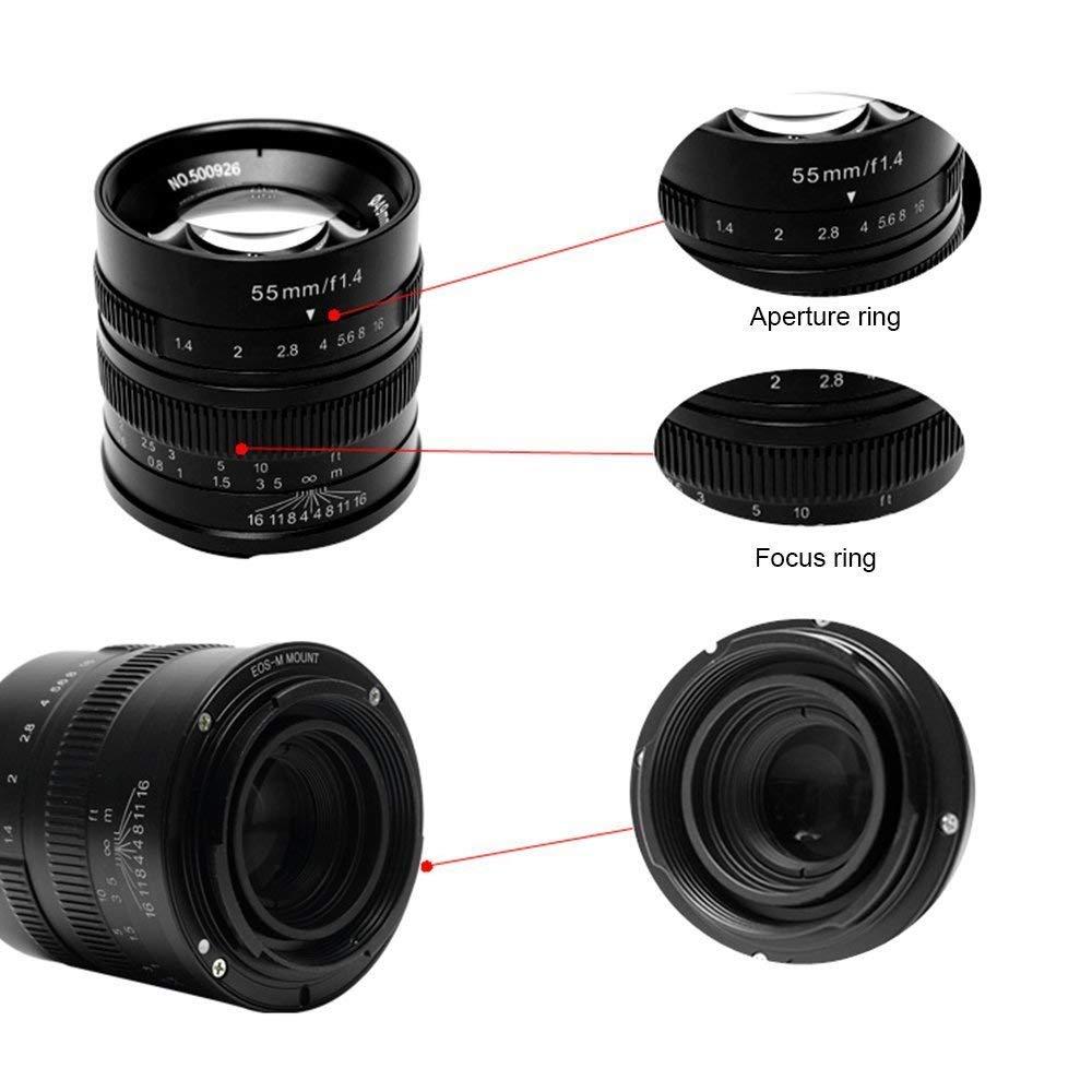 7artisans 55mm f/1.4 II Photoelectric Manual Focus Lens for Sony E Mount Camera