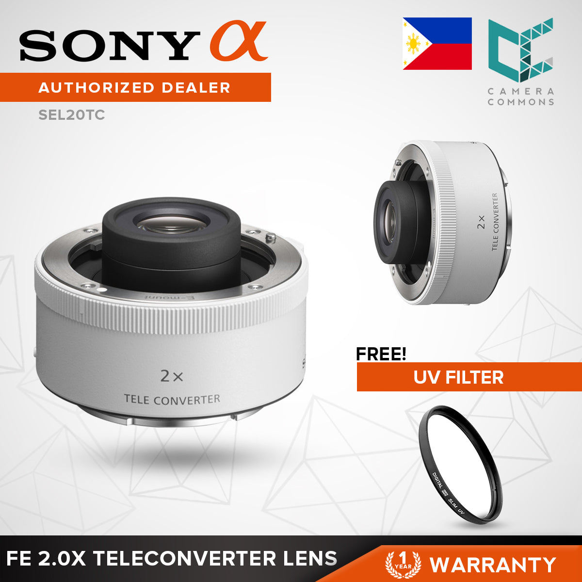 Sony SEL20TC/ 2x teleconverter Lens