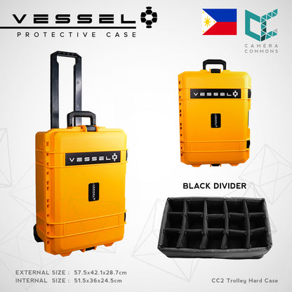 VESSEL CC2 CC2T Trolley Hard Case for Photography Equipment Gear Case Large Size