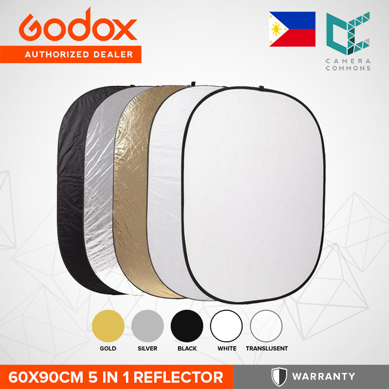 Godox RT-05 24”x35” 60 x 90cm 5-in-1 Collapsible Portable Disc Light Reflector with Bag for Studio and Photography 60x90cm