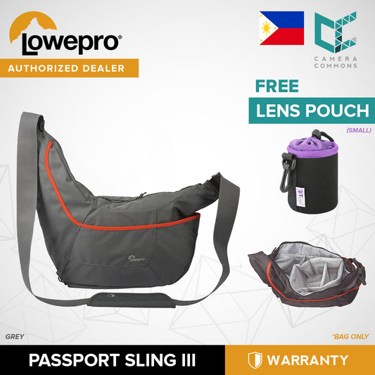 LowePro Passport Sling III Bag for Camera Gears Grey
