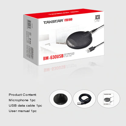 Takstar BM-630USB Digital Boundary Microphone USB Conference Microphone Omnidirectional BM630USB