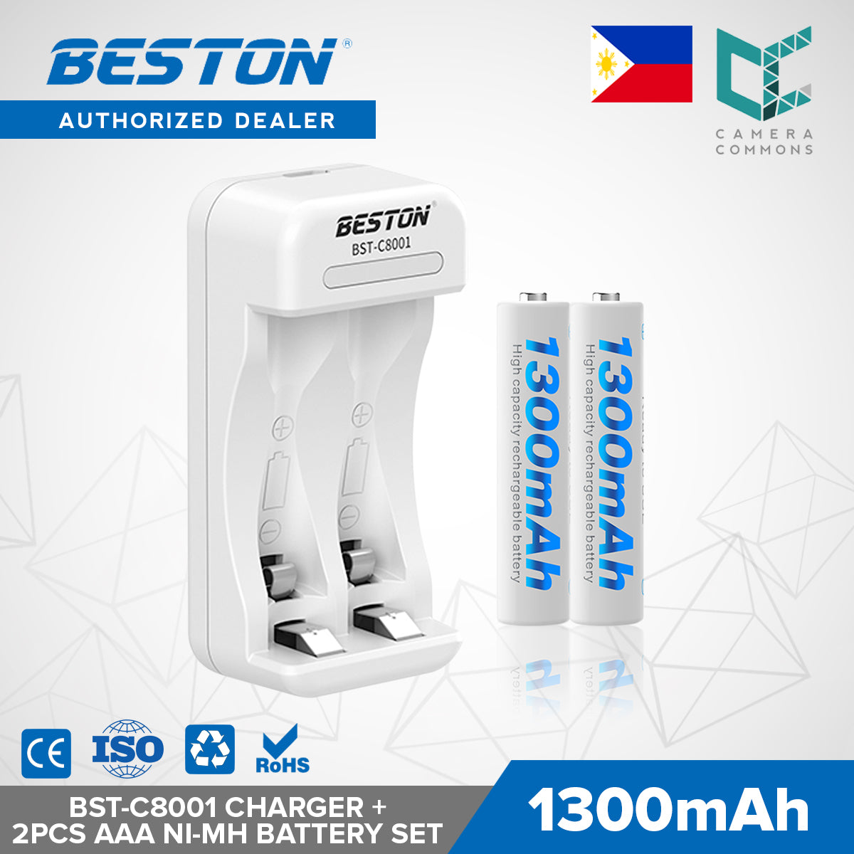 Beston SET C8001 Charger + AA AAA Nimh Battery 1200mah 1300mah 3000mah