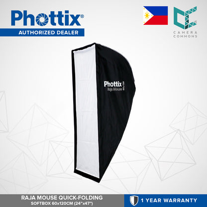 Phottix Raja Mouse Quick Folding Softbox 60x120cm 24x47 inches PH82733