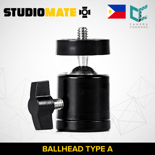 STUDIOMATE Mini Ballhead Type A for Tripod Ball Head Studio Equipment