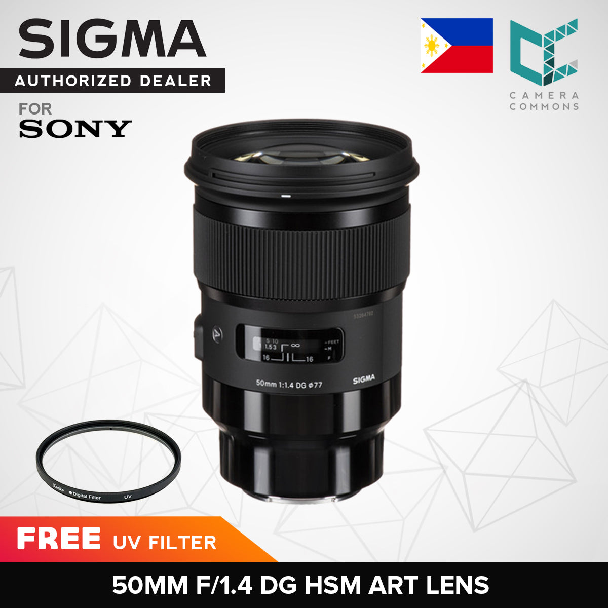 Sigma 50mm f/1.4 DG HSM Art Lens for Sony E