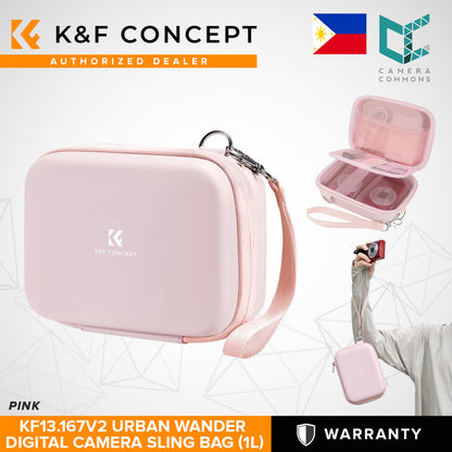 K&F Concept Urban Wander 1L Small Sling Bag for Digital Camera Accessories Waterproof Lightweight