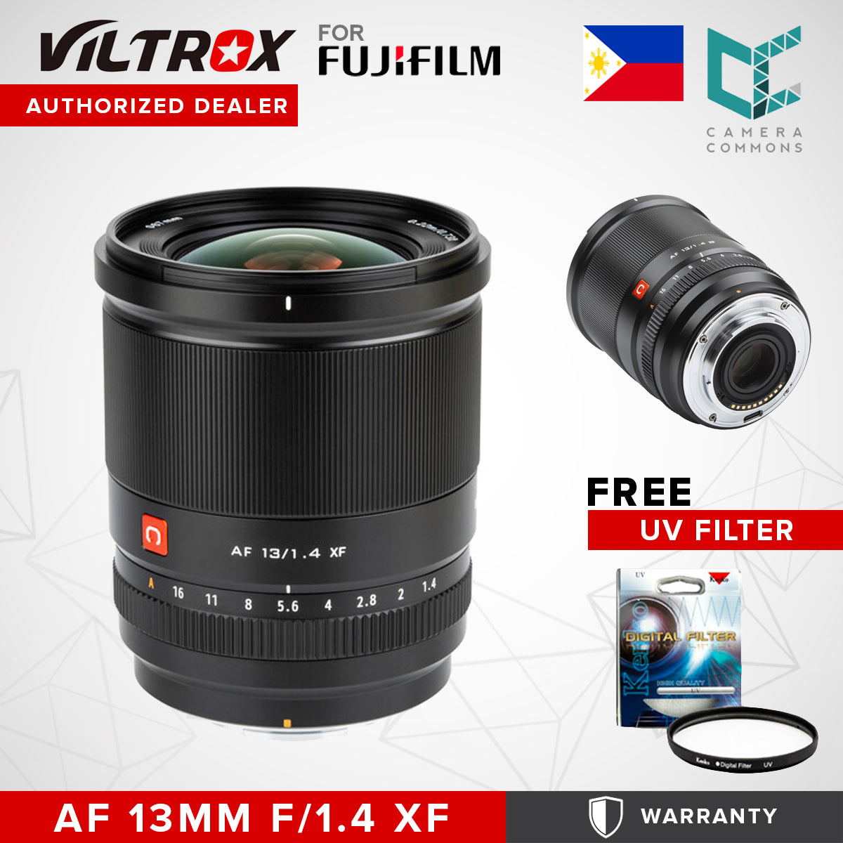 CLEARANCE VILTROX LENS 13mm f1.4 Fujifilm X