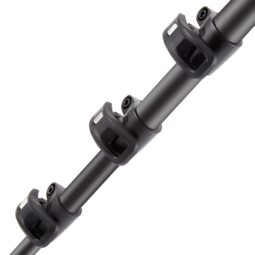Miliboo MUFA-BK Aluminum Travel Tripod Kit with Fluid Head Flip Lock